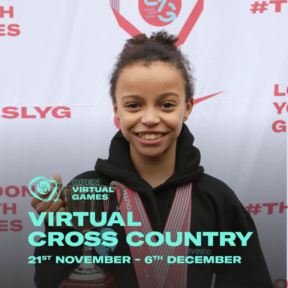 GLLsportsdevRBG's tweet photo. Calling all runners. This is your chance to represent your borough and find out if you’re the fastest in London. Get involved with the Nike x LYG Virtual Cross Country competition here: https://t.co/dLLhaGpaPz or click on the link in our profile #thisisLYG https://t.co/DmUyeOUCVg