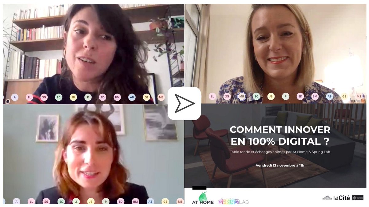 #PME, #ETI, #GrandsGroupes👋 Ça y est ! Notre #offre #partenaire At Home à @LaCite_eu est officiellement lancée 🎉 Merci à tous les participants à notre Table Ronde digitale de lancement organisée avec notre partenaire <a href="/SPRING_LAB/">SPRING LAB</a> et notre invitée <a href="/MumuBias/">🔆 MumuBias 🔆</a> de <a href="/EDF_Occitanie/">EDF Occitanie</a>