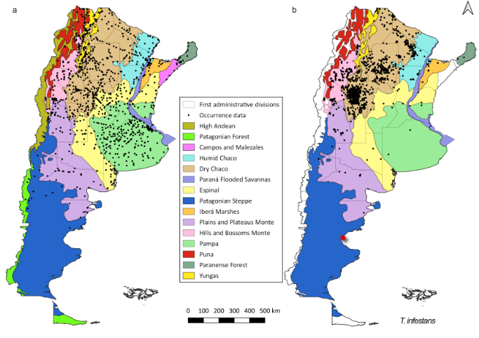 BioDataJournal's tweet photo. New information on detailed temporal, spatial & ecological analysis of updated occurrence data for #triatomines present in Argentina🇦🇷, fundamental for the surveillance and control of #ChagasDisease.
🔓Study: https://t.co/yHsIsd7aCx
#Biodiversity
@cepave_conicet https://t.co/qyVRN4smET