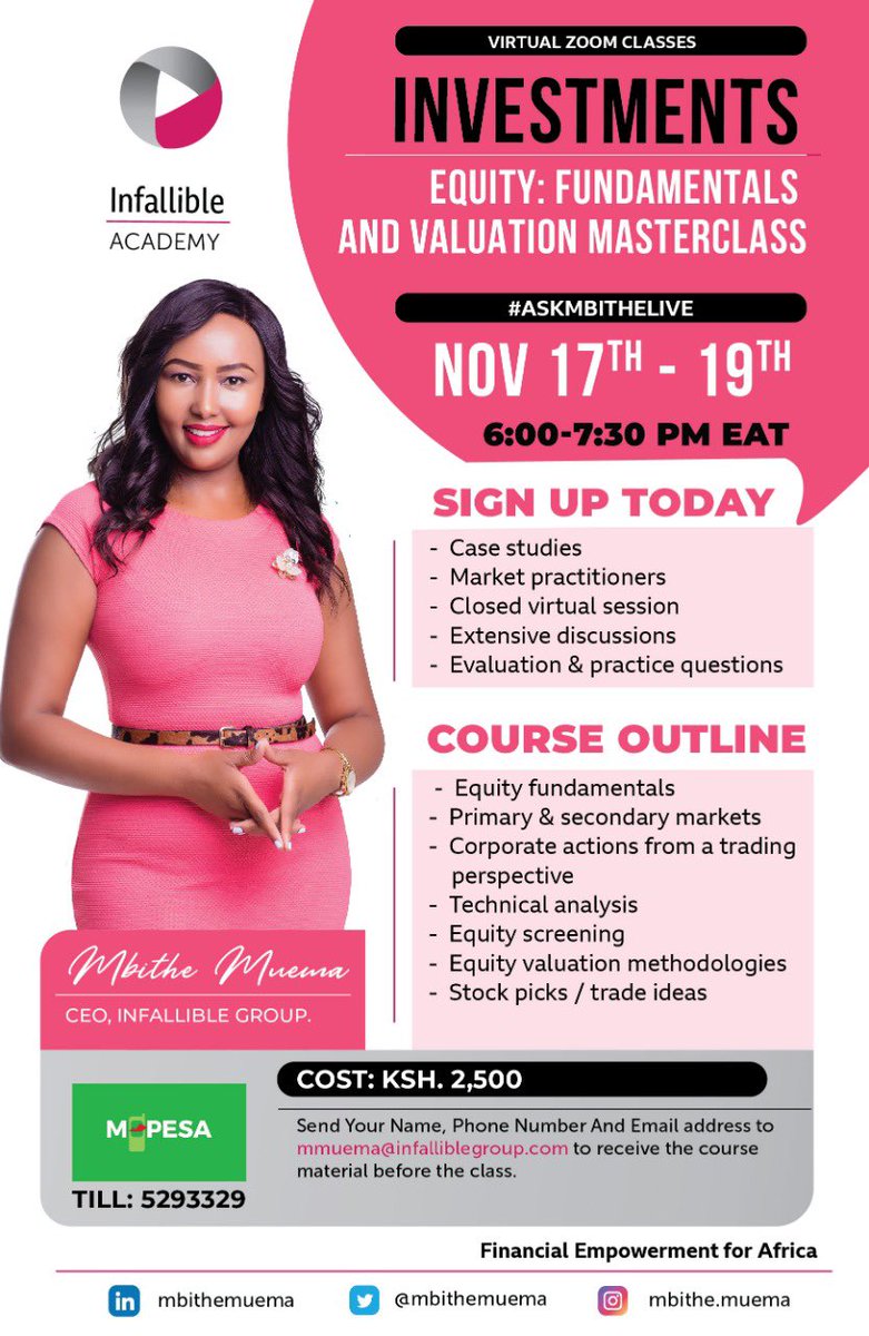 Another week another class. I hope you can join us. DM/0724-446-795 for more details.
