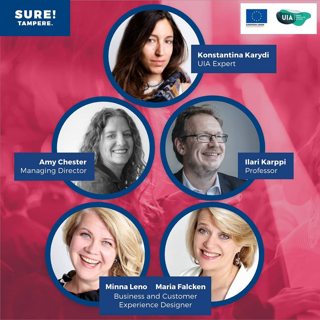 Amy Chester, urban development expert from New York and former Chief of Staff in Michael Bloomberg's administration, is giving her insights to cities' competitiveness in #suretampere webcast: suretampere.fi