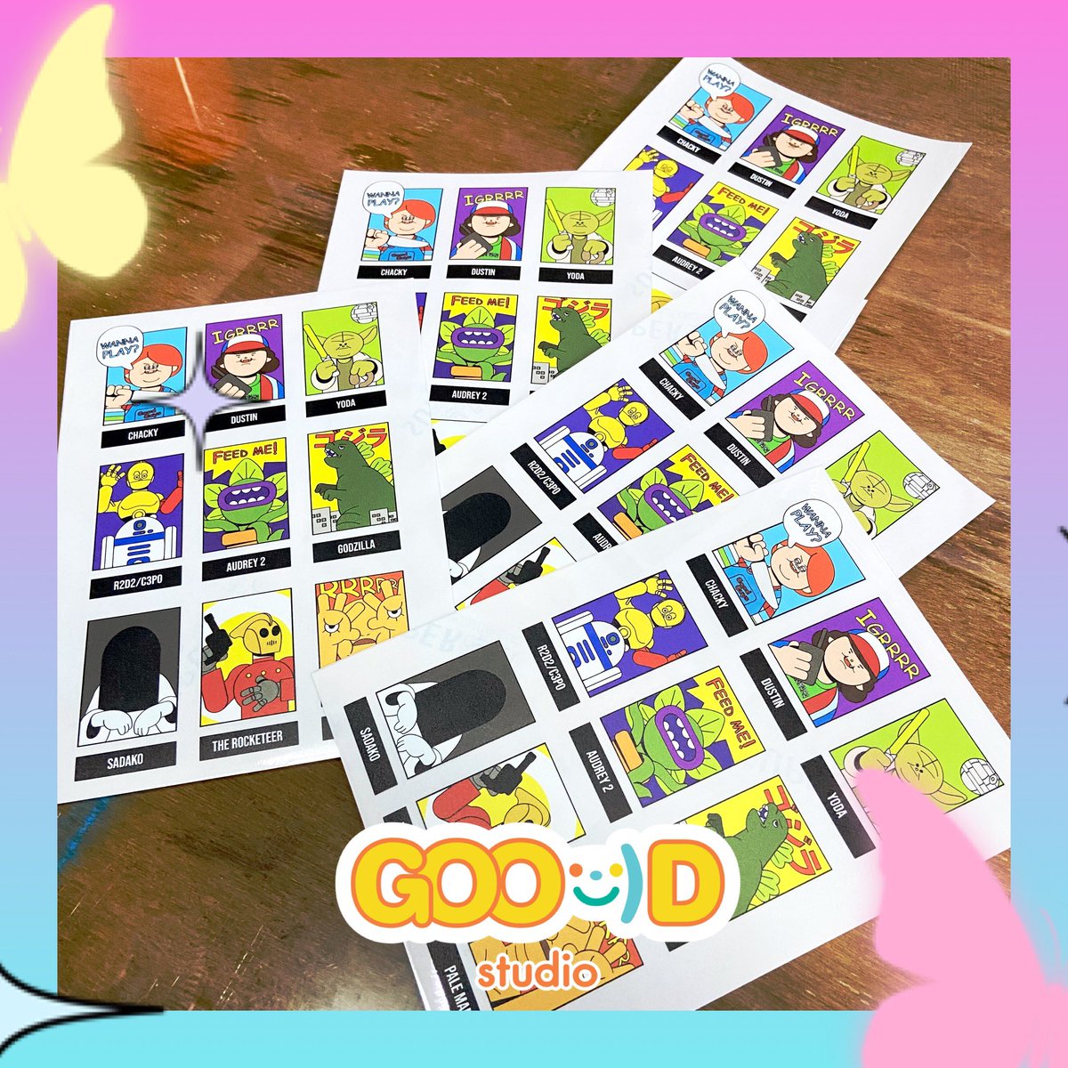 มาแล้วค่าทุกคน คอลเล็คชั่นการ์ตูนวัยเด็ก
ใจแม่ค้าเจ็บไปหมด
น้องน่ารักมาก พิมพ์สติกเกอร์/ปริ้นสติกเกอร์ ไดคัทตามตัว ด้วยหมึกยูวีมีเทกเจอร์สุดๆไปเลย!! 

ขอขอบคุณ (╭☞•́⍛•̀)╭☞ เพจมูนเดย์ที่ไว้ใจร้านกู๊ดค่า
 #GOOodstudio