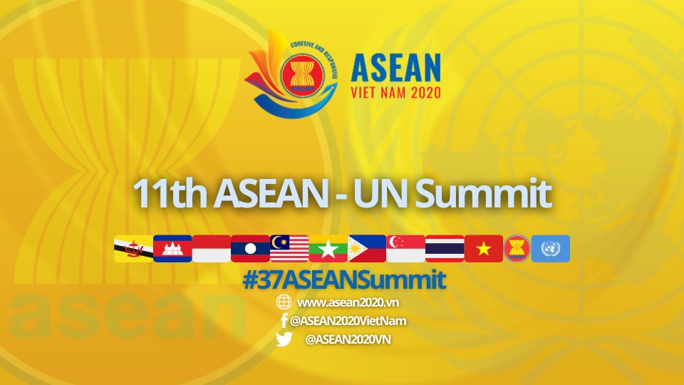 #ASEAN2020VN
#CohesiveAndResponsive
#37ASEANSummit 

At the 11th <a href="/ASEAN/">ASEAN</a> <a href="/UN/">United Nations</a> Summit, the ASEAN Leaders and the Secretary-General of the United Nations noted the adoption of the 2021-2025 #ASEAN #UnitedNations Plan of Action.
➡️ bit.ly/3f3wGEO