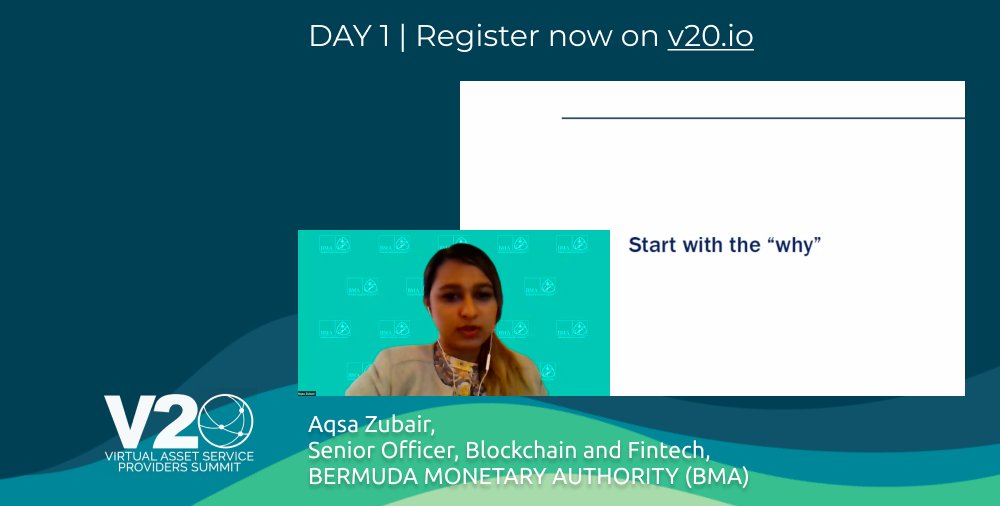 “Legal certainty allows innovators to focus on innovation and instill a risk management and compliance mindset from inception."

Aqsa Zubair <a href="/Aqsaa23/">Aqsa Zubair</a> , #fintech and #virtualassets expert at the Bermuda Monetary Authority, speaks to the WHY of regulation.

#virtualasset20
