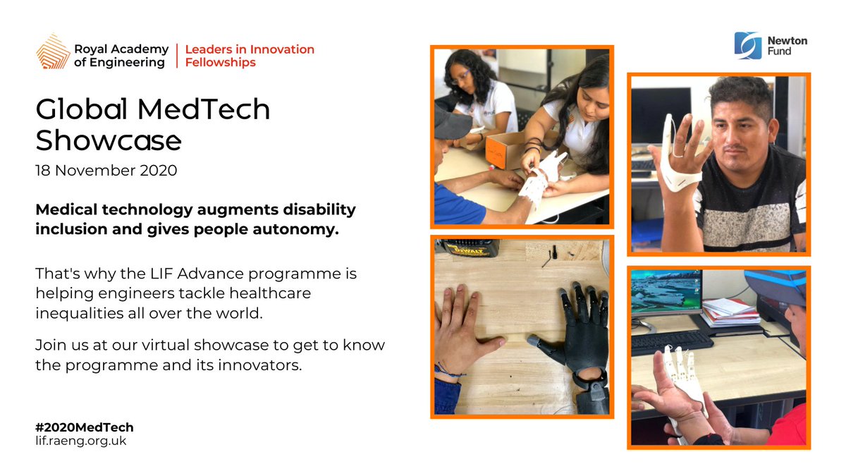 UKinEgypt's tweet photo. Since 2014 @NewtonFund and @RAEngGlobal have helped #InnovationLeaders commercialise their inventions. This year's LIF Advance cohort are tackling healthcare inequalities with groundbreaking medtech. Register at #2020MedTech for partnership opportunities!
https://t.co/5m6PqQAngh https://t.co/YSjfGs94eQ