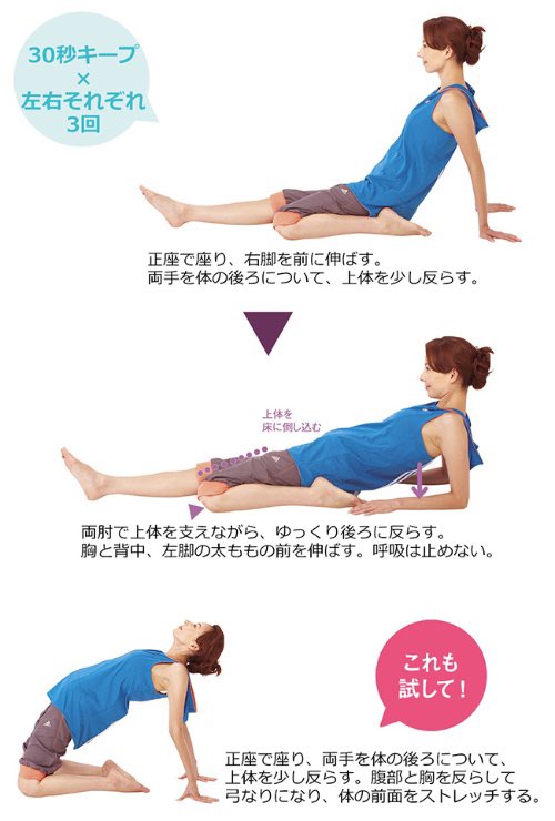 これ両足でやって寝そべる感じですね 