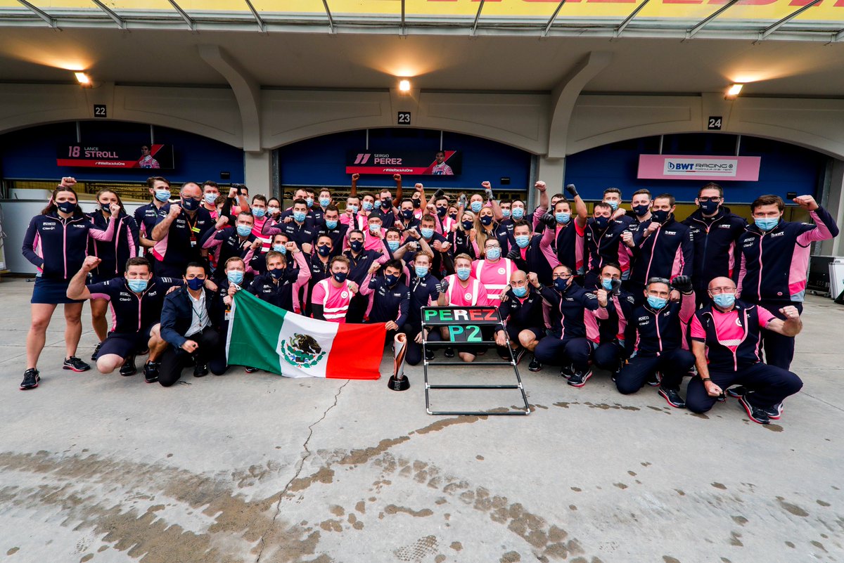 AstonMartinF1's tweet photo. 🏆 Teamwork makes the dream work 🤜🤛 

#TurkishGP #F1 #MondayMotivation https://t.co/3g0mXQUxE5