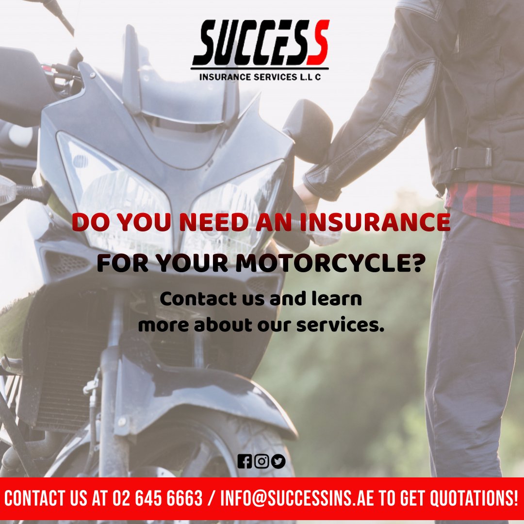 success_ins's tweet photo. Contact us at 02 645 6663 &amp; let us help you find the best insurance policy for your motorcyle.

#insurance #broker #motorcycle #motorinsurance #vehicleinsurance #vehicles #abudhabimotor #dubaimotor #UAE #twowheels #twowheeldrive #contactus #Success #followus https://t.co/w9aY5m5Ezo