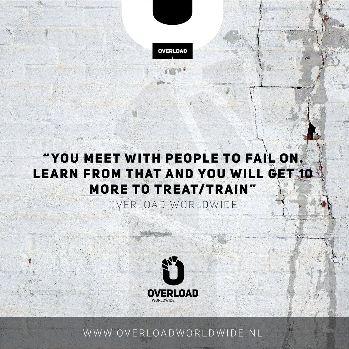 OverloadWW's tweet image. "You meet with people to fail on. Learn from that and you will get 10 more to treat/train" - Overload Worldwide

Follow us on:
- Youtube: ow.ly/TmSF50uGWcv
- Instagram: ow.ly/kUVV50uLkWV
- Pintrest: ow.ly/dugl50uGWcx