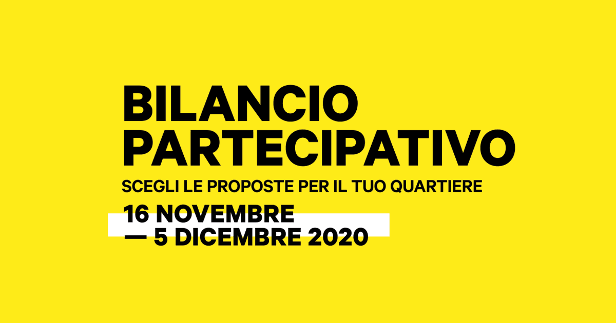 comunebologna's tweet photo. Da oggi al 5 dicembre è aperta la fase di voto delle proposte presentate dai cittadini e dalle cittadine di #Bologna per il #BilancioPartecipativo.
Scopri qui tutti i progetti di riqualificazione nel tuo quartiere 👉 https://t.co/aVn4XHp23p @FondazioneIU #BP2020 https://t.co/3tG18YbaUm