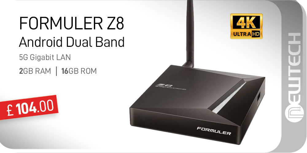 store_newtech's tweet photo. FORMULER Z8 android TV box, designed to turn your regular, non-smart TV into a smart streaming media player. With this device, you will be able to watch movies and sports events in 4K Ultra HD.
Get yours https://t.co/TsVkjAVTtT
#androidbox #iptvbox #tvboxes #smartiptv https://t.co/insg3KLyVy