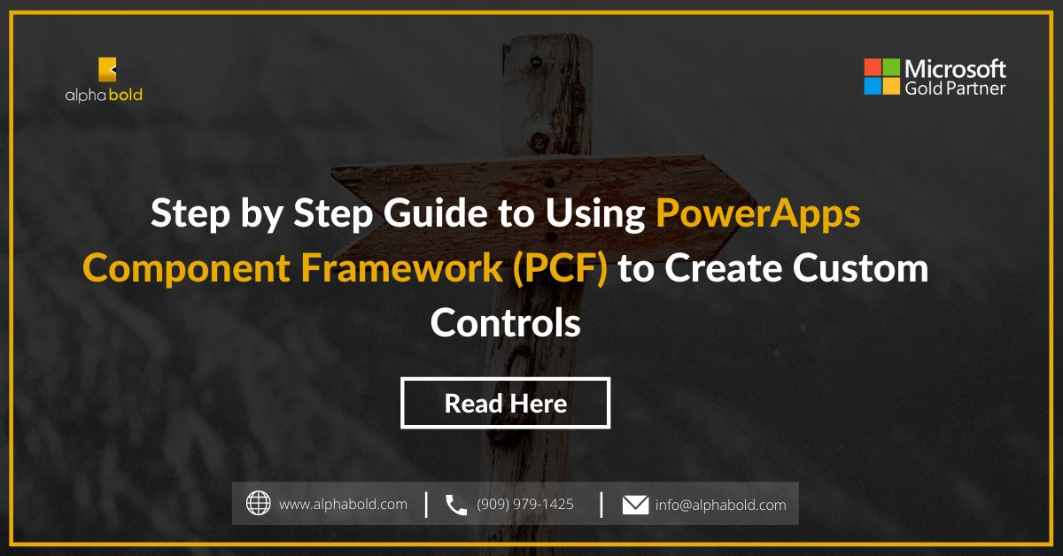 AlphaboldInc's tweet image. Blog: Step by Step Guide to Using PowerApps Component Framework (PCF) to Create Custom Controls
Read on to learn about the flow for creating a PCF component, coding files, typescript, and manifest files: bit.ly/36F7uAT
#dynamics365 #pcfcontrols #crm2020
