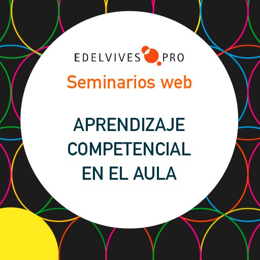 EdelvivesPRO's tweet photo. 🆕 Curso online Aprendizaje competencial en el aula (4 módulos)
Comenzamos el jueves 26 de noviembre el primer #seminarioweb: Trabajo competencial y trabajo por áreas
Con @SrGautier 
Info e inscripción 👉🏽https://t.co/ZDubJtR8Wj

#EdelvivesPROTeAcompaña #EdelvivesSiempreContigo https://t.co/Apqt6l9s6R