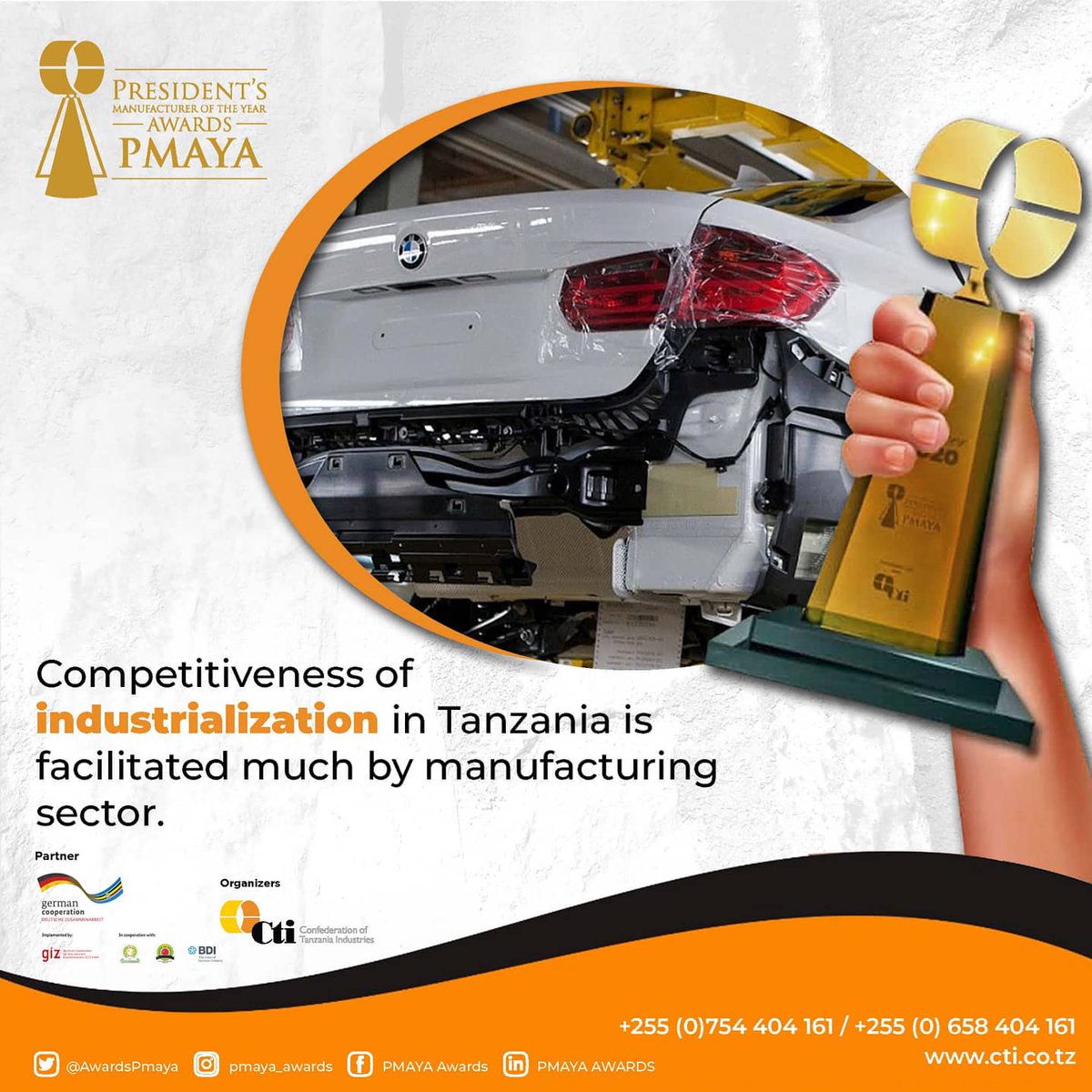 AwardsPmaya's tweet photo. Competitiveness of industrialization in Tanzania is facilitated much by manufacturing sector. 
Tanzania has achieved marginal gains in industrial competitiveness, manufacturing is a champion in industrial competitiveness since it facilitates economic transformation at large part https://t.co/doSyobzJMO