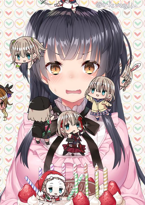 最近SD描いてないな #みんなのデフォ絵と等身絵の比較が見たい 