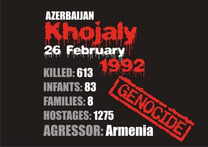 AzadMemmedli5's tweet photo. @FP_Champagne Do you know about the ethnic cleansing and genocide committed by Armenians against Azerbaijanis 30 years ago? We have liberated our lands from occupiers. This sharing is a black mark on the name of you and your country. https://t.co/7d6nYek8Ac