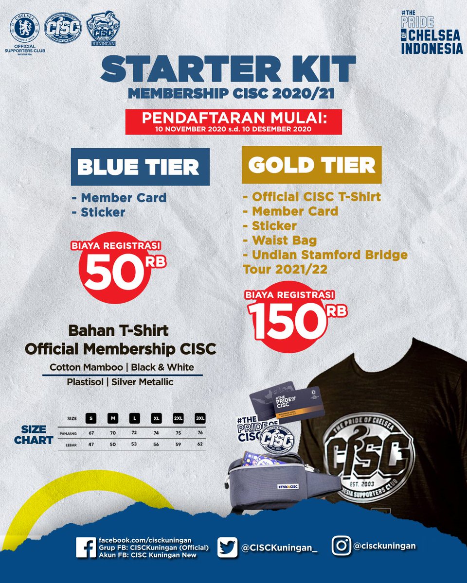 CISCkuningan_'s tweet photo. Pendaftaran Membership CISC Kuningan RESMI di buka guys....
Ayo, yang mau daftar buruan di buka hanya 1 Bulan lho tahun ini dari 10 November s.d. 10 Desember 2020
Jangan sampai ketinggalan iya guys...
#ThisIsCISC #ThePrideOfCISC #MembershipCISC2020 #CISCKuningan #CISCKNG https://t.co/bbhhWjoYI7