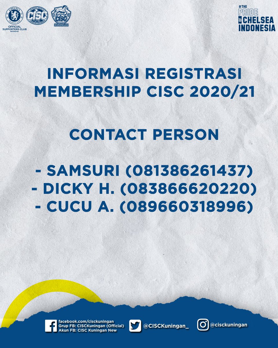 CISCkuningan_'s tweet photo. Pendaftaran Membership CISC Kuningan RESMI di buka guys....
Ayo, yang mau daftar buruan di buka hanya 1 Bulan lho tahun ini dari 10 November s.d. 10 Desember 2020
Jangan sampai ketinggalan iya guys...
#ThisIsCISC #ThePrideOfCISC #MembershipCISC2020 #CISCKuningan #CISCKNG https://t.co/bbhhWjoYI7