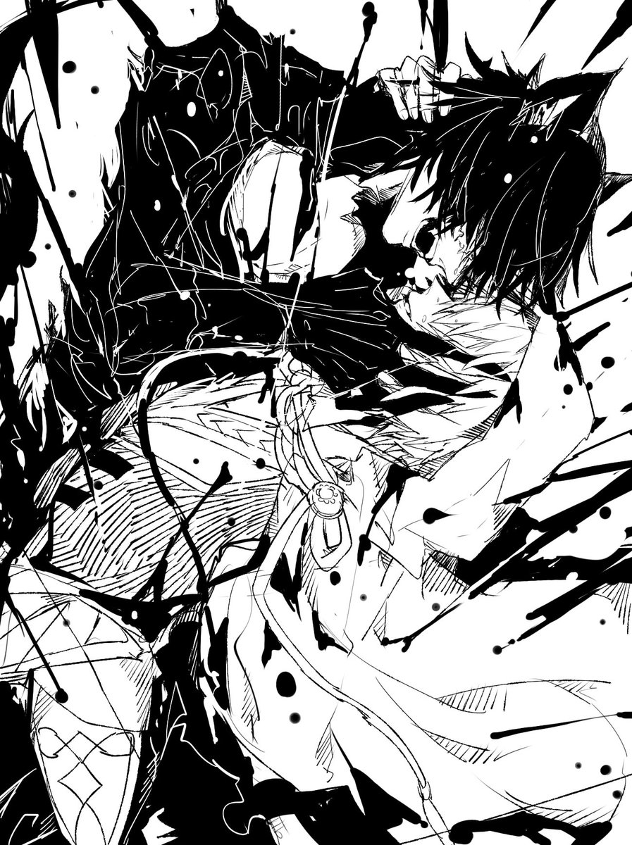 #皆さん線画と塗った後を見せてください
ZATSU 