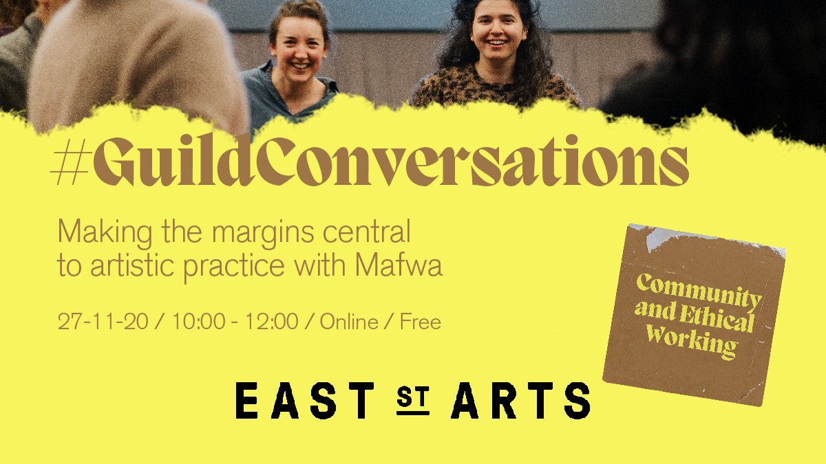 EastStreetArts's tweet photo. Join @MafwaTheatre on 27 November for a workshop as part of our #GuildConversations programme. During the event you will create a manifesto that imagines a utopian arts sector, which focuses on making art by, with and for marginalised communities.
https://t.co/VulavkLTGw https://t.co/fEXKCcHN4o
