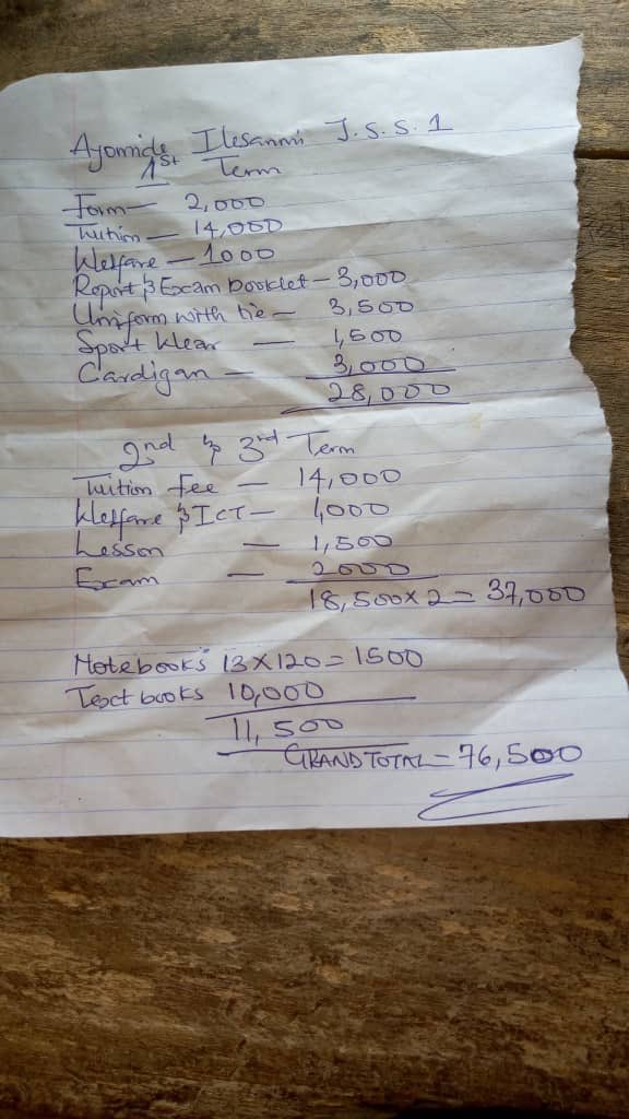 ghfngo's tweet photo. This morning, two of our team members @ghfngo went to Efon Alaaye_Ekiti to enroll him in a private school in Efon Ekiti and we took care of all his school bills for the new session (JS One). #StreetToClassroom #Sdg4 #EducationCannotWait https://t.co/OPxYypCxPY