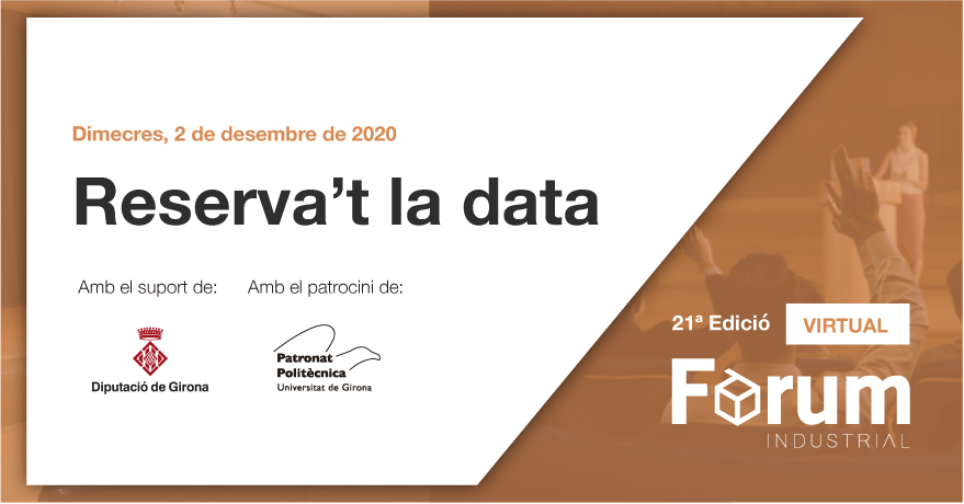 ForumEPS's tweet photo. Ja tenim data per la XXIa edició del Fòrum industrial! 
📍El 2/12 tens una cita amb el teu futur!

✅ Borsa de treball
✅ Pràctiques
✅ Orientació laboral https://t.co/svDyLuu6z5