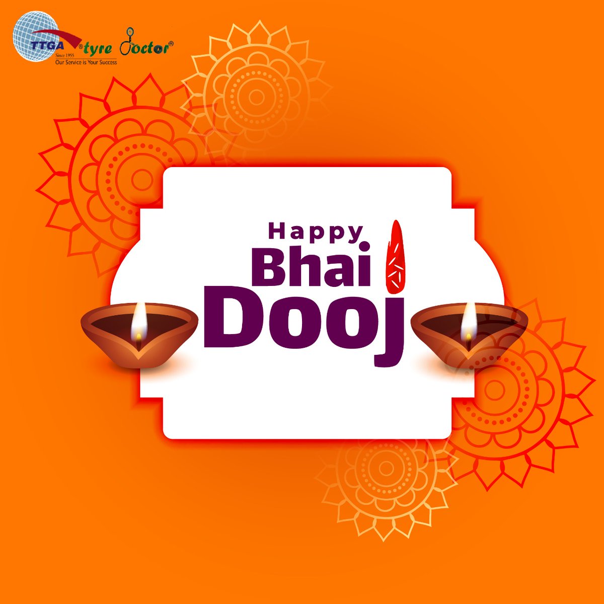 TTGAPL's tweet photo. Wish you the days that bring you happiness infinite and a life that's prosperous and bright...Happy Bhai Dooj
.
.
.
.
.
#bhaidooj  #happiness #prosperity #infinitelove #tyredoctor #ttga https://t.co/XCc8neHQ0c