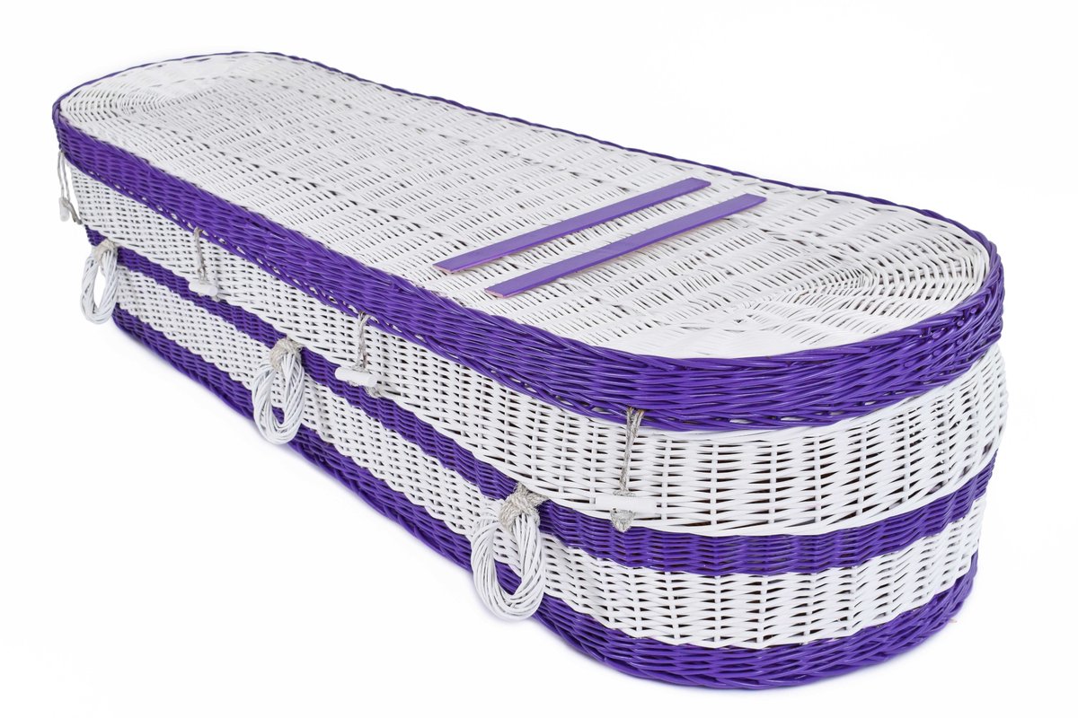 EcoffinsUK's tweet photo. With funerals greatly restricted, people are looking at other ways to place a stamp of individuality on the ceremony. With very few options to choose from you can still personalise our coffins with colours or pictures of your own for a personal tribute #coffinoptions https://t.co/rQd7vOM9JU