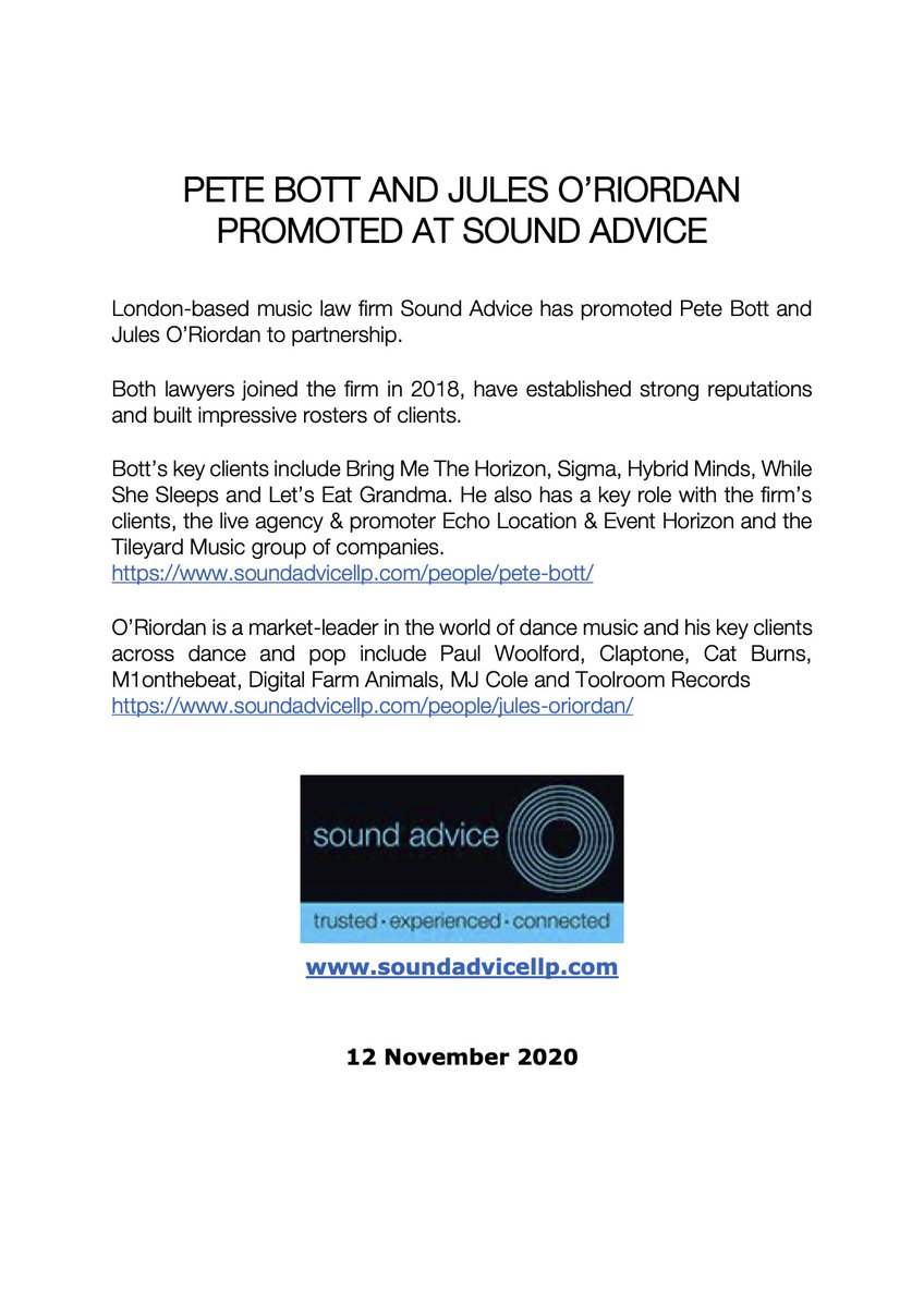 Congratulations Pete and Jules