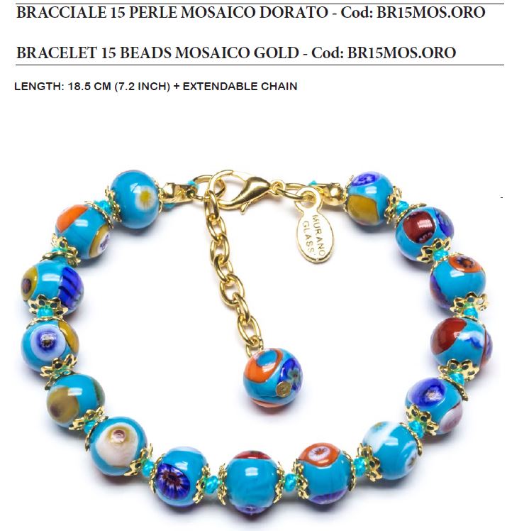 murrinashop's tweet photo. 🇮🇹 Murano Glass
Bracelet with Mosaico Beads
Bracelet (BR15MOS.ORO) with beads 8 mm in Diameter, available in 15 Assorted colours, made entirely handmade by Murano master glass-makers with the lampwork technique, in our Factory in Murano Venice - Italy.
PRODUCT MADE IN ITALY https://t.co/ObWqYHv0XM