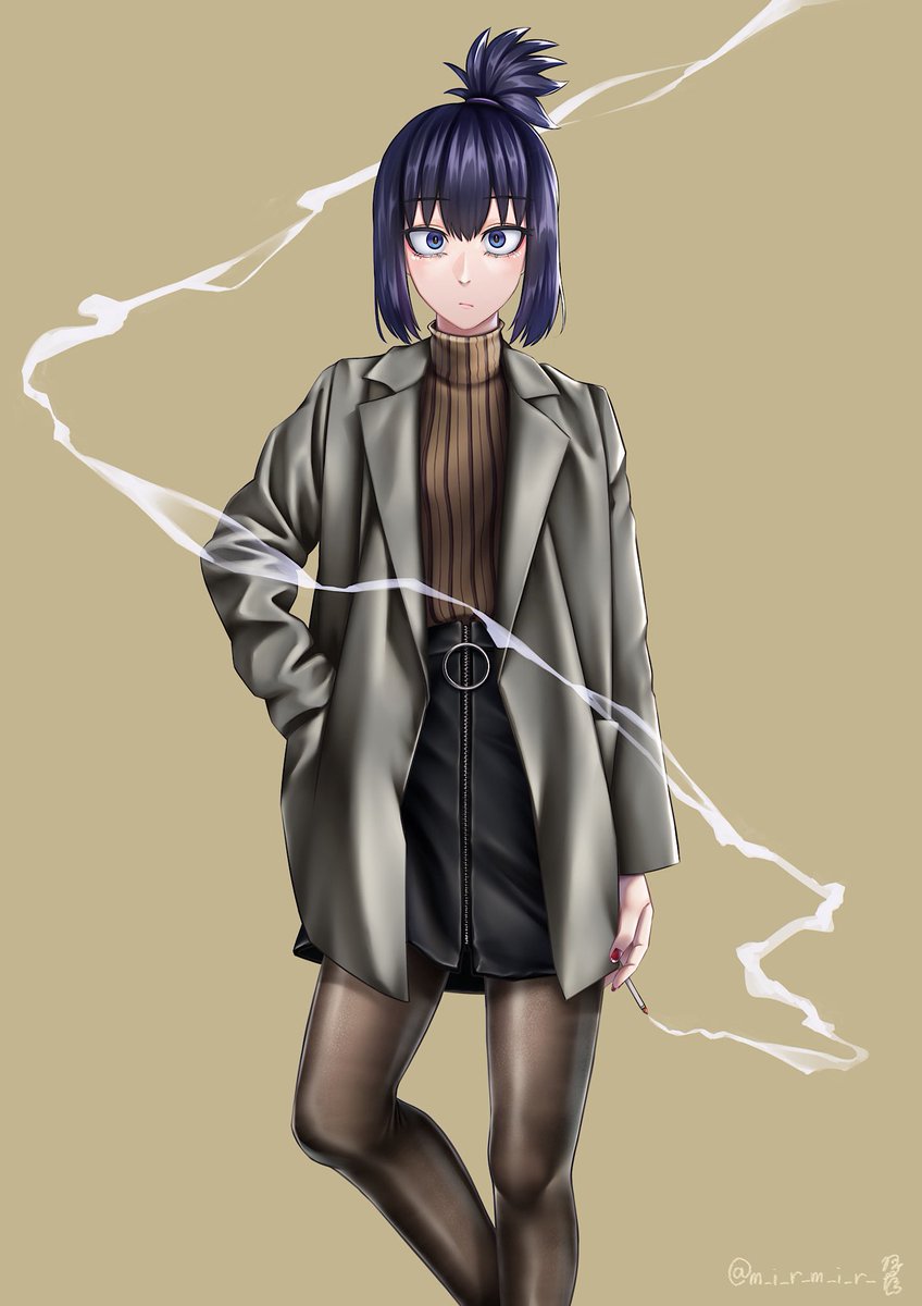 寒いけど 好きな服なんだ 晩秋ver 絵描きさんと繋がりたい イラス 忽雫 みる Kutsuda Miru Skeb募集中のイラスト