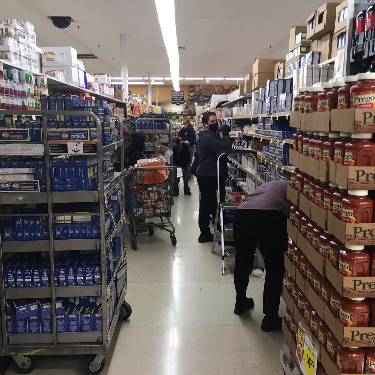 brooklynteddy13's tweet photo. @ShopRiteStores  @GovMurphy Just visited your Kearny NJ location. Isle 17 was a #COVID CLUSTER! I counted at 6 employees + customer and U-Boat. Basically climbing all over each other https://t.co/Et6yDbBMka