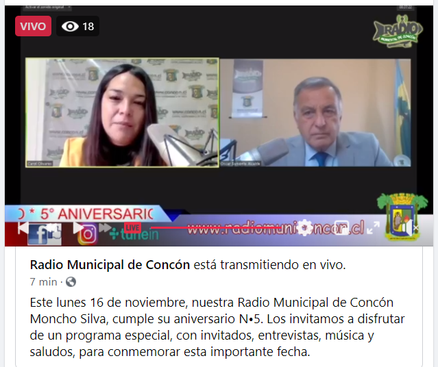 alertaconcon's tweet photo. #ALERTACONCON SALUDA, EN SU ANIVERSARIO N°5, a "Radio Municipal de Concón MONCHO SILVA " Destacamos su gran trabajo profesional al servicio de la comunidad Conconina y alrededores. @municoncon @sumonteoficial @PortalesdeValpo @radio_festival @twittcafechile @RadioValparaiso https://t.co/jkD1wijqsX