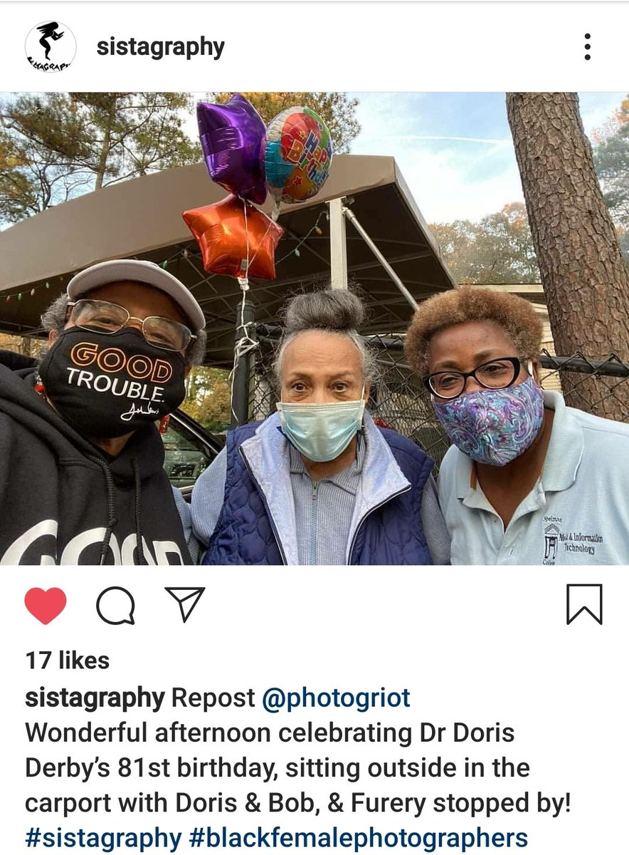 gvisionmib's tweet photo. Our Beloved Dr. Doris A. Derby! She really is enjoying her 81ST BIRTHDAY!🥰🌷🙌🏾 Thank you @photogriot @Sistagraphy you made her DAY!😊 https://t.co/Ofgo894f4N