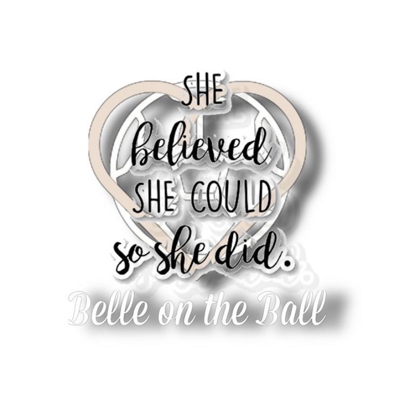 A Monday reminder to keep believing in yourself. Keep striving to be better even off the pitch throughout these times. Strong and Powerful Women 💪🏼 #BeBold #BeBrave #BelleontheBall