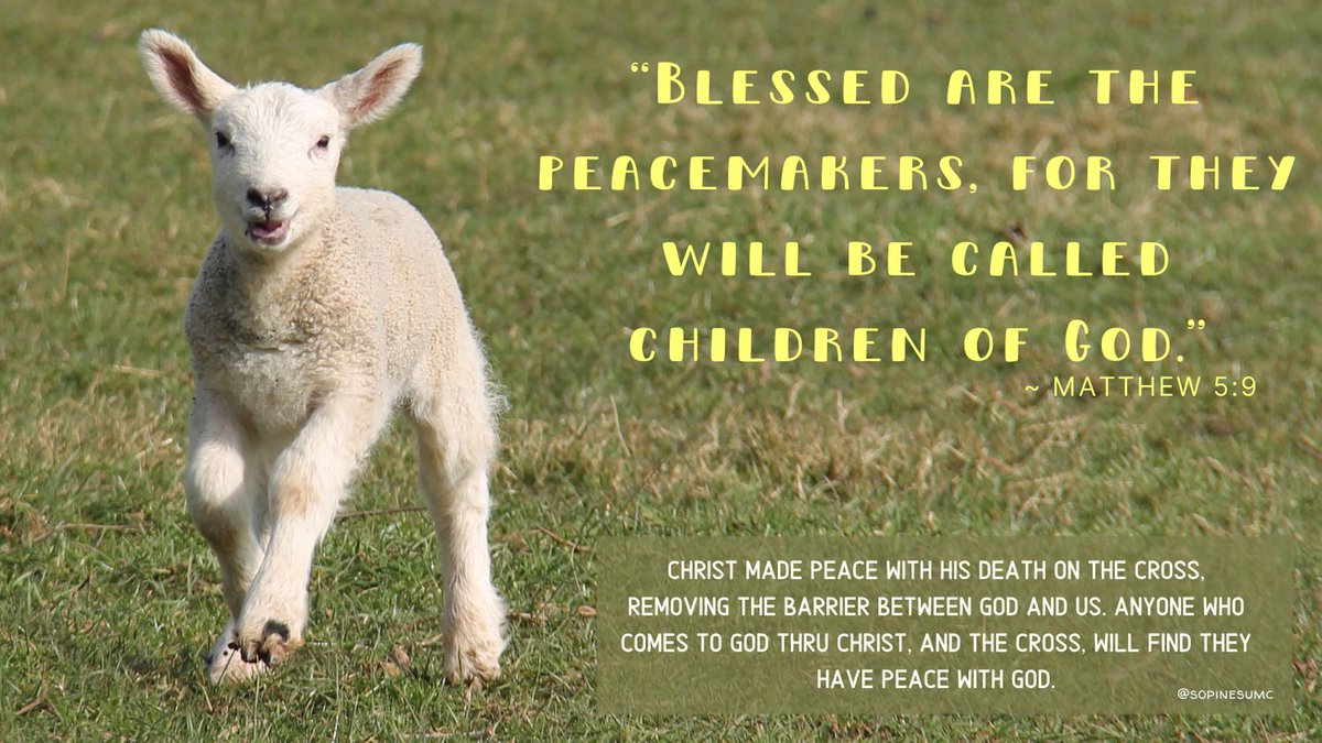 sopinesumc's tweet photo. #BlessedAre #The Peacemakers #TheBeatitudes #SermonOnTheMount #The Meek #WhoMourn #ThePoor #WhoHunger #TheMerciful #PureInHeart #DoGood #BeKind #SowLove #PassPeace #GiveGrace #SpreadTheWordNotGerms #ConnectWithUs #LoveThyNeighbor #WearWaitWash #WeAreTheChurch #SoPinesUMC https://t.co/aDQd9gjhmZ
