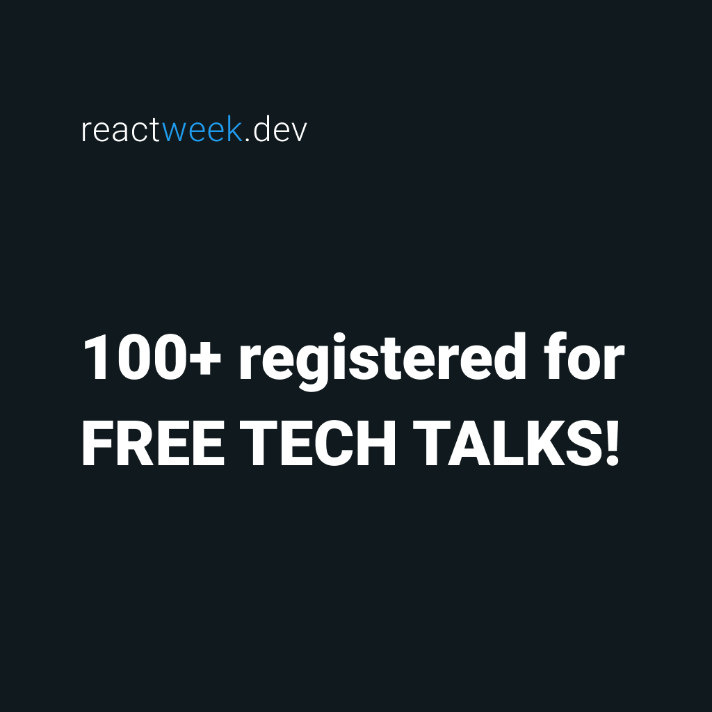HypeTechdev's tweet photo. Više od 100 prijavljenih za pre-evente #ReactWeekDev, a sutra je prvo besplatno predavanje! Požurite i zauzmite mesto! Možete da se pridružite našoj meetup grupi https://t.co/g3rKp9s395 ili odmah skoknite na sajt https://t.co/7tM8yjugrB

#reactnative #reactdeveloper #reacthooks https://t.co/GrbhFUjhmH