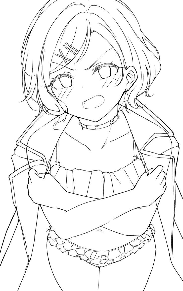 線画の参考になる大変ありがたいタグ 皆さん線画と塗った後を見せてください しいたけたいしのイラスト