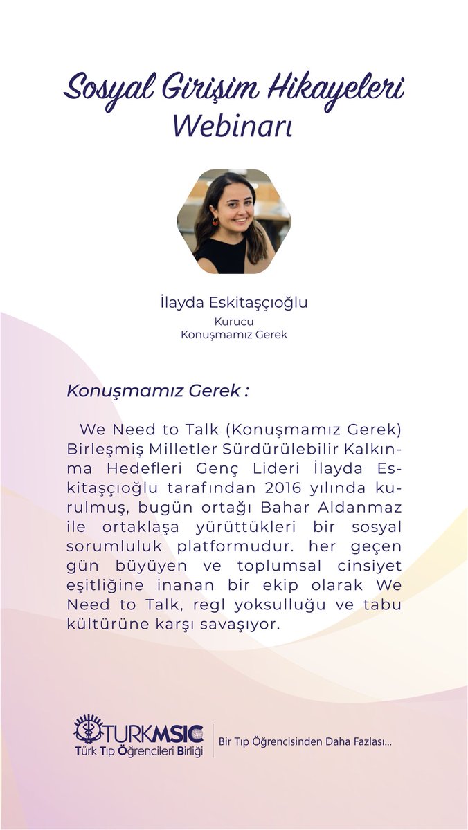 turkmsic's tweet photo. Eğer siz de sosyal girişimcilik serüveni hakkında daha fazla bilgi edinmek ve bu oluşumlar hakkında fikir sahibi olmak istiyorsanız, 19 Kasım Perşembe saat 19:30'da TurkMSIC YouTube hesabında hepinizi bekliyor olacağız! https://t.co/KJkZZ6dzom
