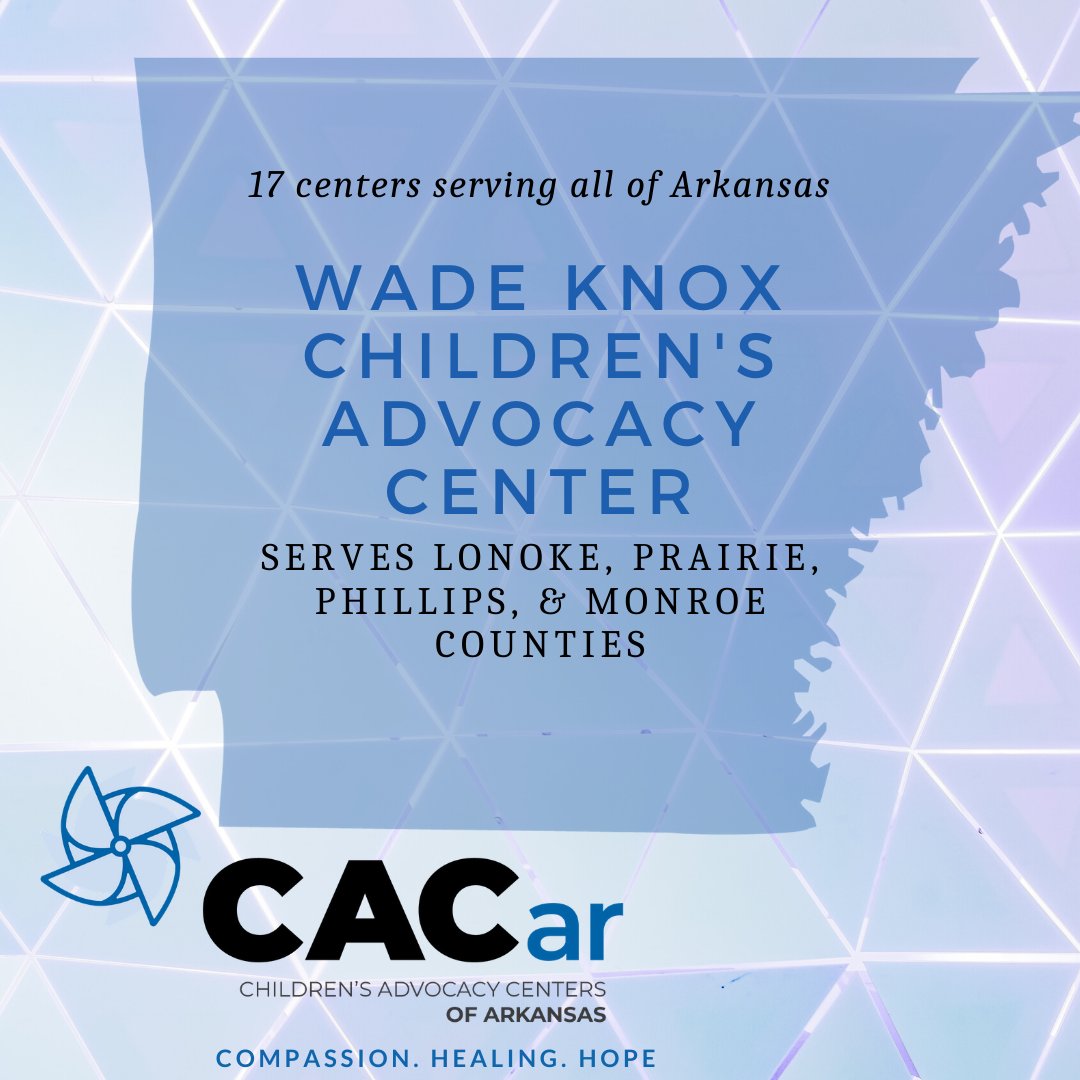 Part of the mission of the Wade Knox Child Advocacy Center, Inc. is to promote education and advocacy regarding the prevention of child abuse within the community. 
wadeknoxcenter.org
#CACar #ShineHope #standUPforKids