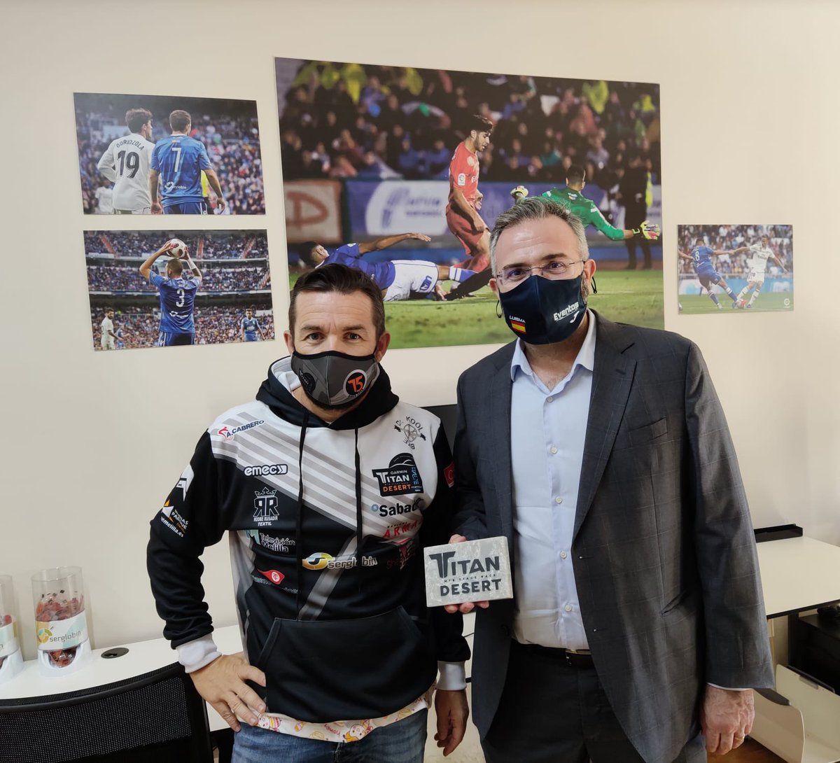 LuismaRinconPer's tweet photo. Hoy hemos recibido la visita de Javier Iglesias y nos ha comentado la experiencia de su participación en la “Titan Desert 2020”. Un orgullo para #Serglobin ser uno de sus patrocinadores. Enhorabuena!!! https://t.co/MBW8XhwPBJ