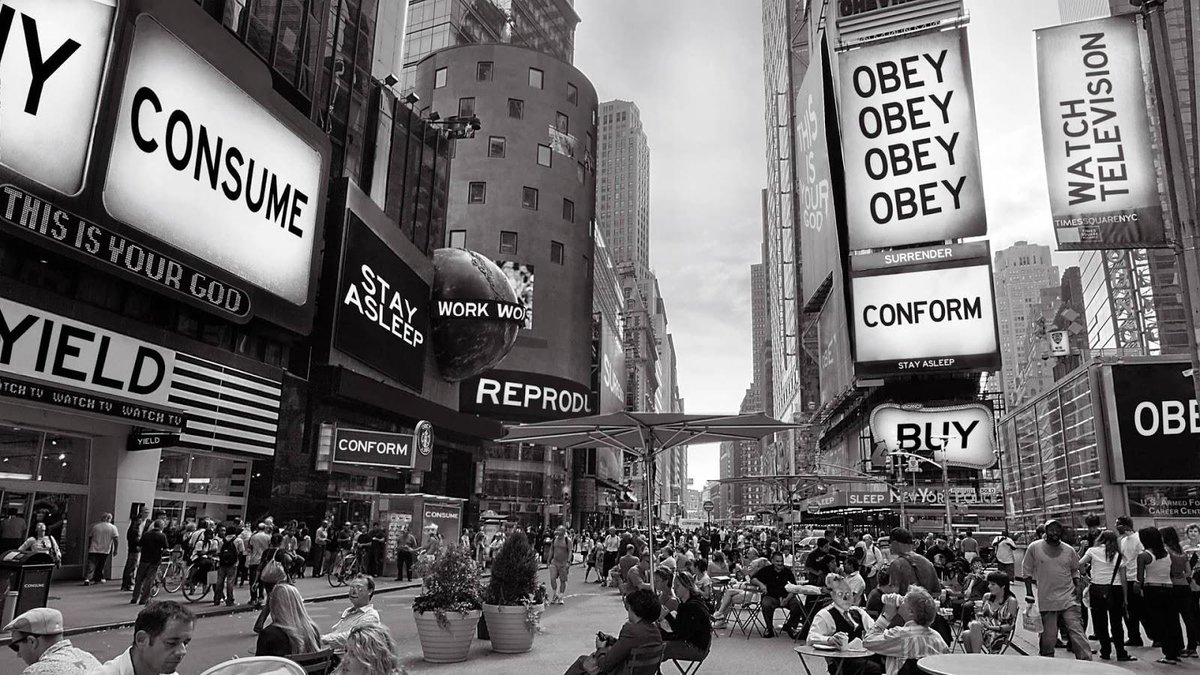 Never a bad time to watch "They Live".
#obey #theylive #carpenter