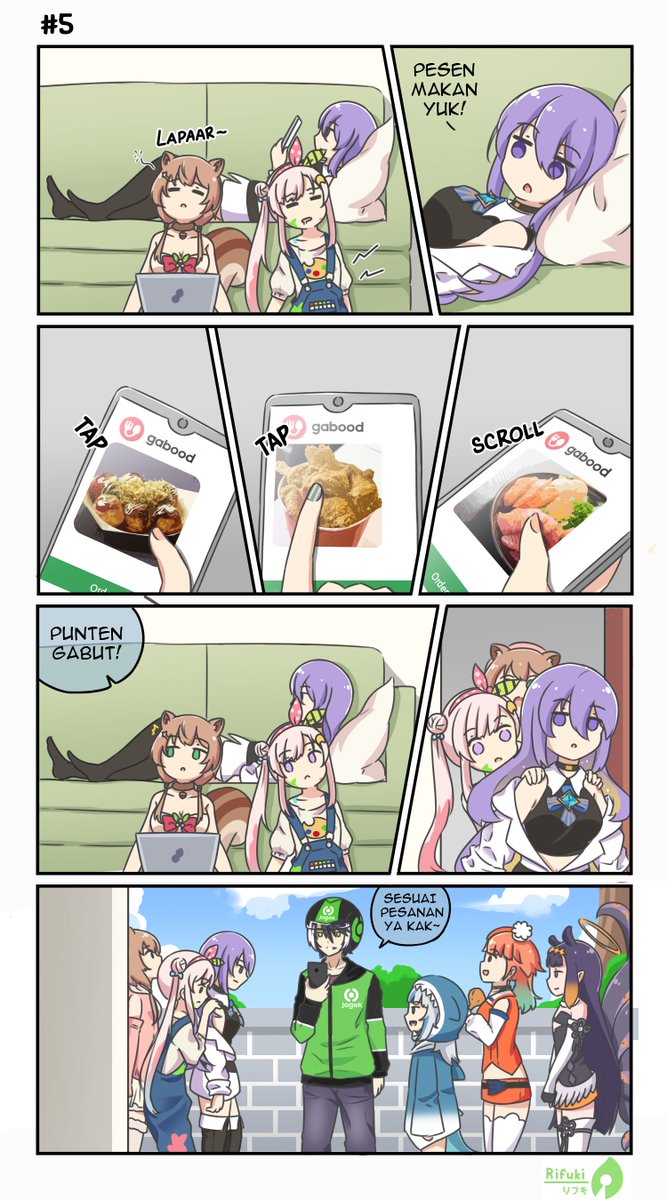 Holonichijou #5
"Ordering food"
with id & en text
#4 https://t.co/1vW7Xiy33R
#HoshinovArt
#ioarts
#GambaRisu
#gawrt
#artsofashes
#inART
#Holonichijou
#ホロ日常