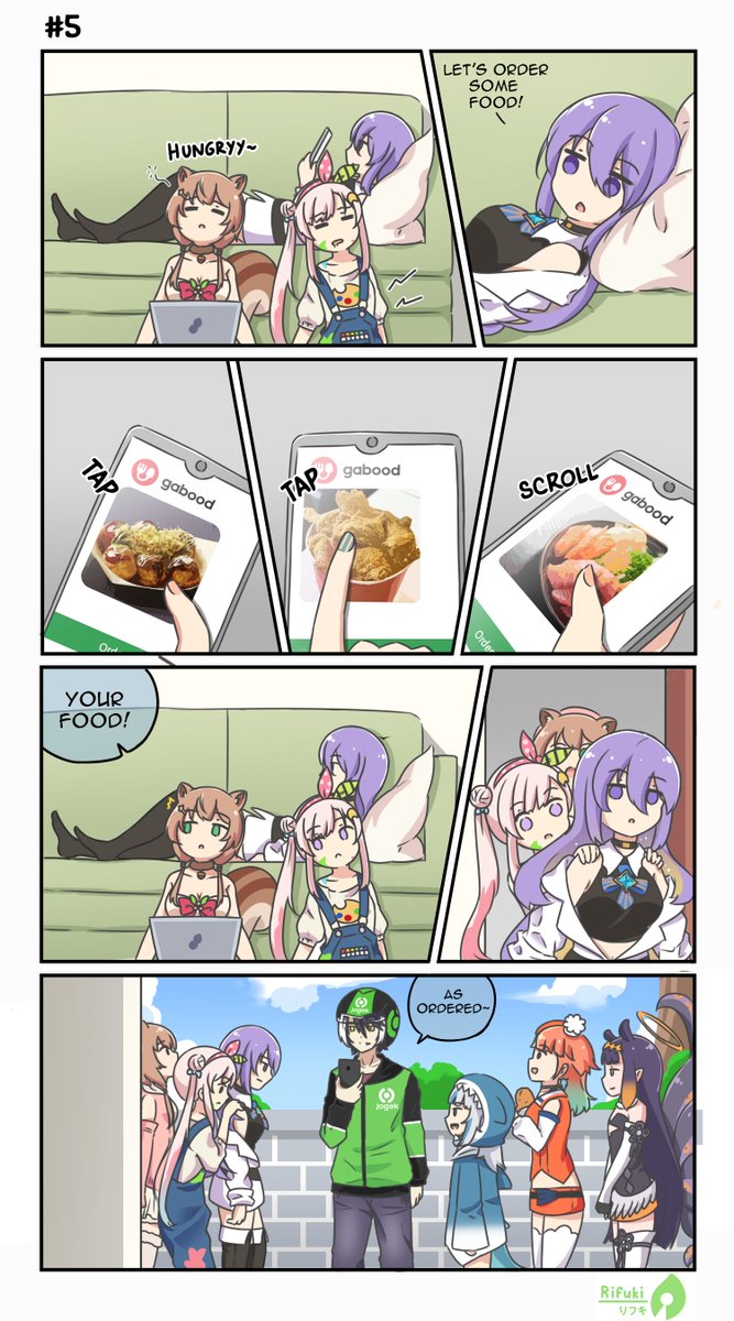 Holonichijou #5
"Ordering food"
with id & en text
#4 https://t.co/1vW7Xiy33R
#HoshinovArt
#ioarts
#GambaRisu
#gawrt
#artsofashes
#inART
#Holonichijou
#ホロ日常