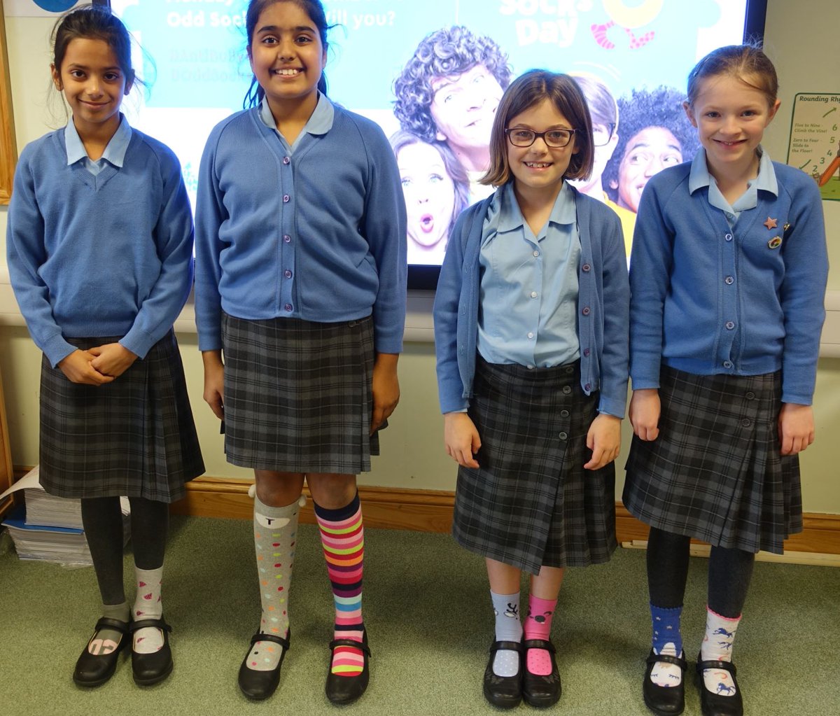 WarwickPrep's tweet photo. Children @WarwickPrep are starting Anti-Bullying Week by supporting #OddSocksDay, highlighting and celebrating what makes us unique. @ABAonline @andyoddsock
#AntiBullyingWeek #OddSocks #WarwickPrep #UnitedAgainstBullying https://t.co/7BZ8W0FHi8