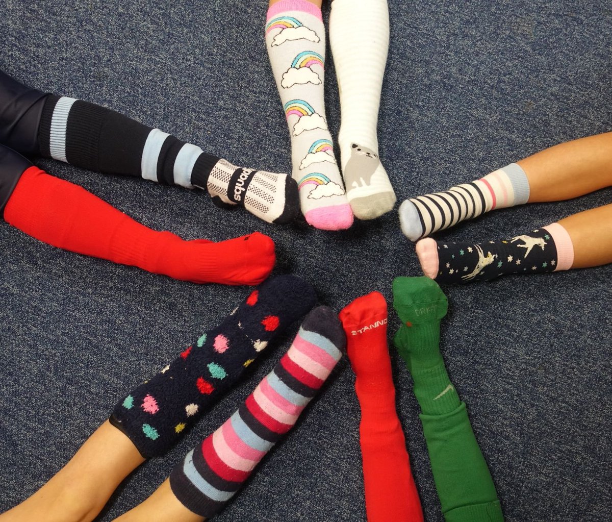 WarwickPrep's tweet photo. Children @WarwickPrep are starting Anti-Bullying Week by supporting #OddSocksDay, highlighting and celebrating what makes us unique. @ABAonline @andyoddsock
#AntiBullyingWeek #OddSocks #WarwickPrep #UnitedAgainstBullying https://t.co/7BZ8W0FHi8
