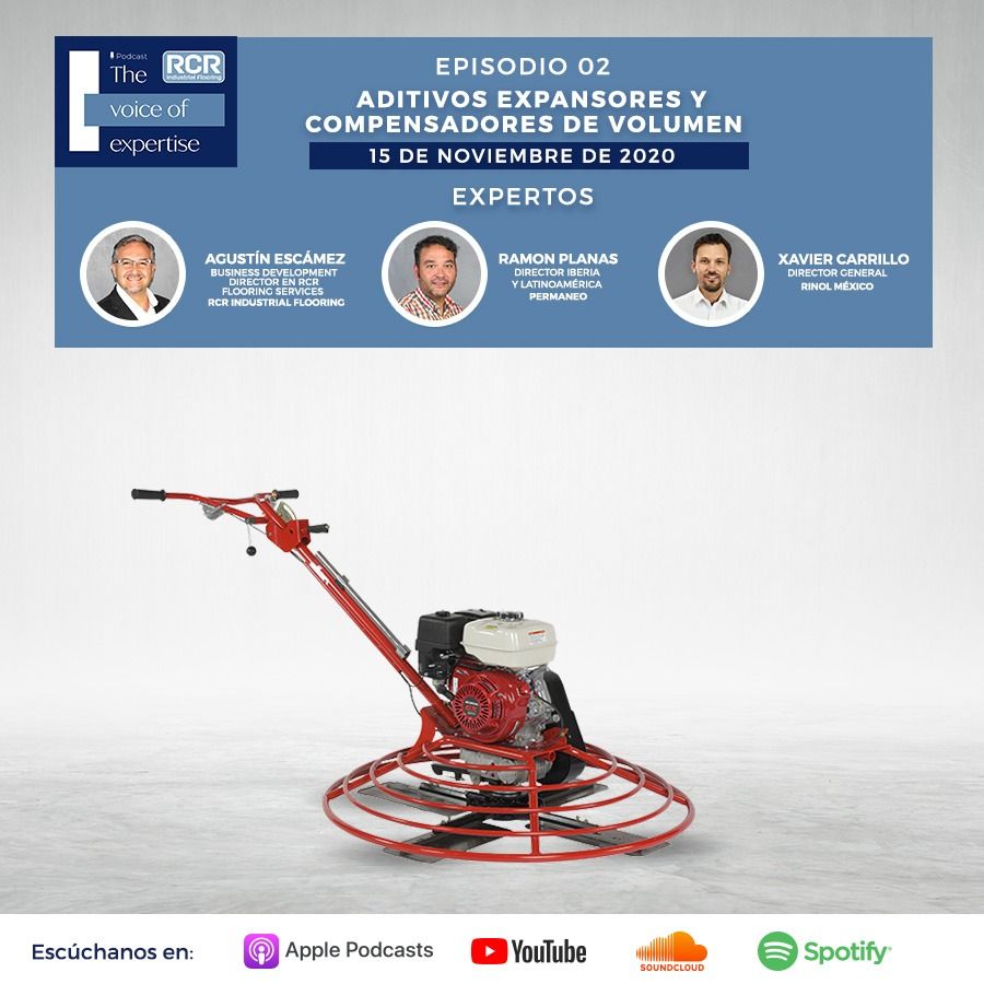 RCR Ind. Flooring (@rcrif) on Twitter photo 📣 Nueva entrada en nuestro Podcast 🇪🇸
Aditivos expansores y compensadores de volumen
Con la participación de
<a href="/Agusescamez/">Agustín Escámez</a>
<a href="/planasmasip/">Ramon Planas</a>
<a href="/XavierCarrilloA/">Xavier Carrillo</a>
Suscripciones y audios 👉 buff.ly/3pA9EKS 📣 Nueva entrada en nuestro Podcast 🇪🇸
Aditivos expansores y compensadores de volumen
Con la participación de
<a href="/Agusescamez/">Agustín Escámez</a>
<a href="/planasmasip/">Ramon Planas</a>
<a href="/XavierCarrilloA/">Xavier Carrillo</a>
Suscripciones y audios 👉 buff.ly/3pA9EKS