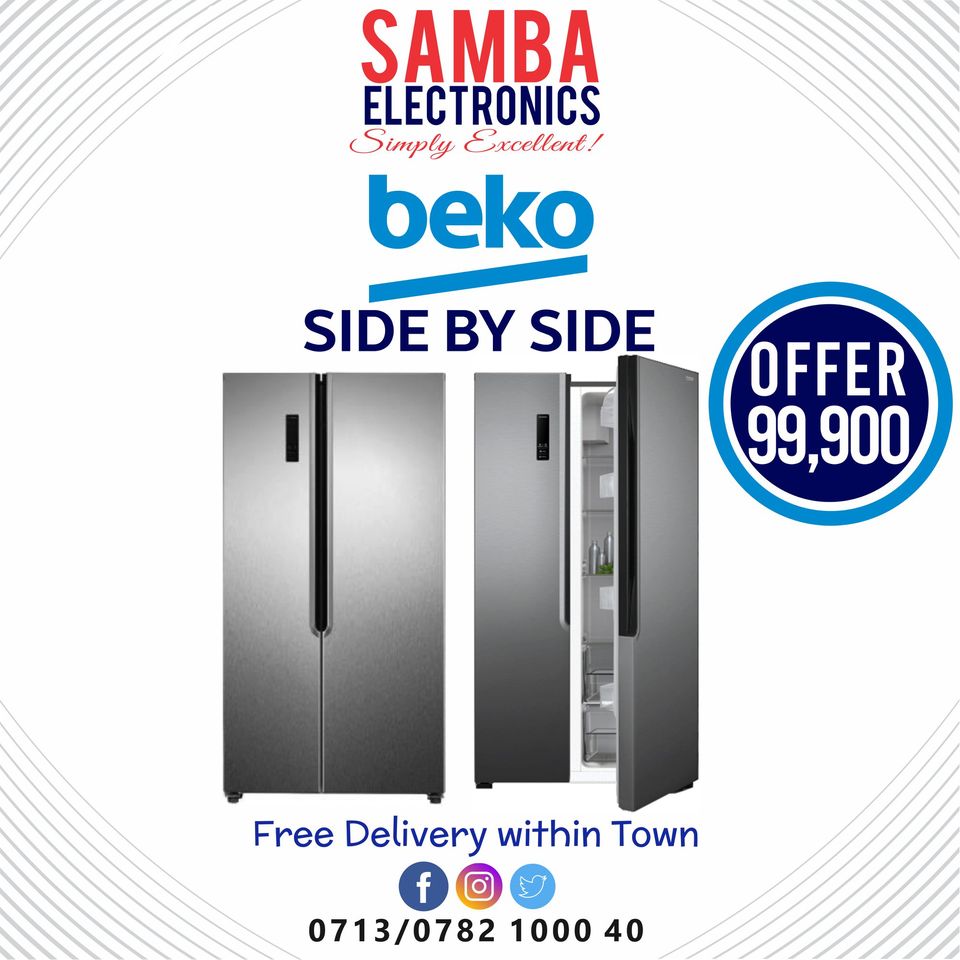 SambaElectronic's tweet photo. #Beko #Refrigerator #SIDEbySIDE429LITRES
#monday #goodday #deal #sale #SambaElectronics #SimplyExcellent #kenya #mombasa #EastAfrica #County001 #Offer #Sale #Mika #freezer #fridge #november #lockdown #covid19 #coronavirus #coronakenya #coronakenyanews #mombasakenya #mombasa https://t.co/oxcria3s0E