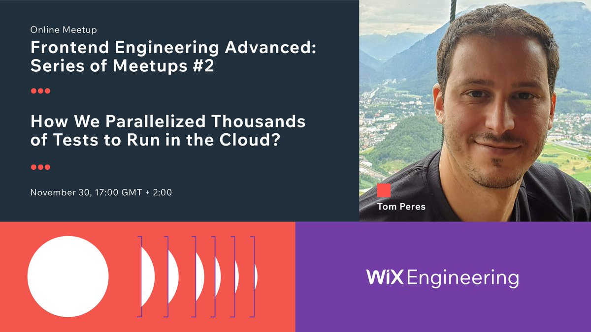 WixEng's tweet image. How we parallelized thousands of tests to run in the cloud? 

No problem with “Sled”, an innovative, cloud-based E2E testing platform we developed in-house. 

Join us for a meetup with Tom Peres to learn more:
meetup.com/at-wix/events/…