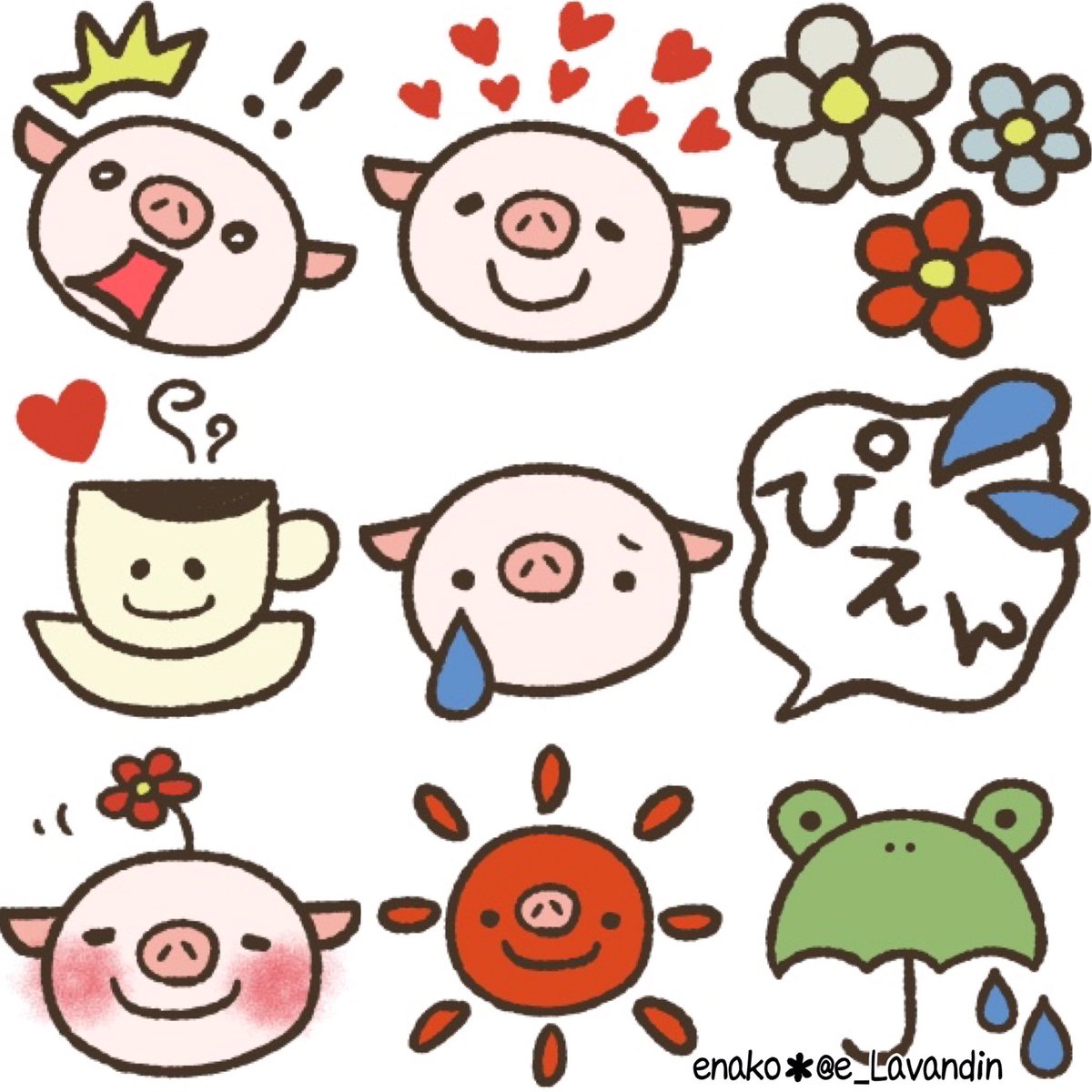 Enako Lineスタンプ 絵文字 着せかえ ぶぅたシリーズ 好評販売中です T Co Vgxg9rqxzi Thank You Lineスタンプ Line絵文字 Line着せかえ ぶぅた かわいい 動物 こぶた 北欧 北欧風 シンプル イラスト イラスト